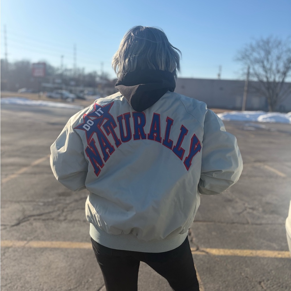 VINTAGE Anheuser-Busch Natural Light Bomber Jacket
